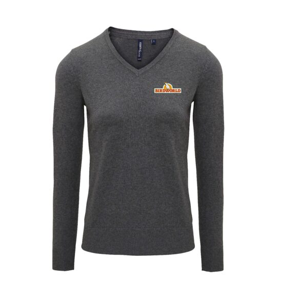 Charcoal Unisex V Neck Sweatshirt