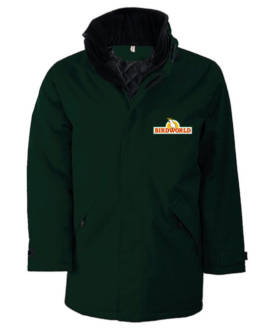 Bottle Green Kariban Mens Padded Parka