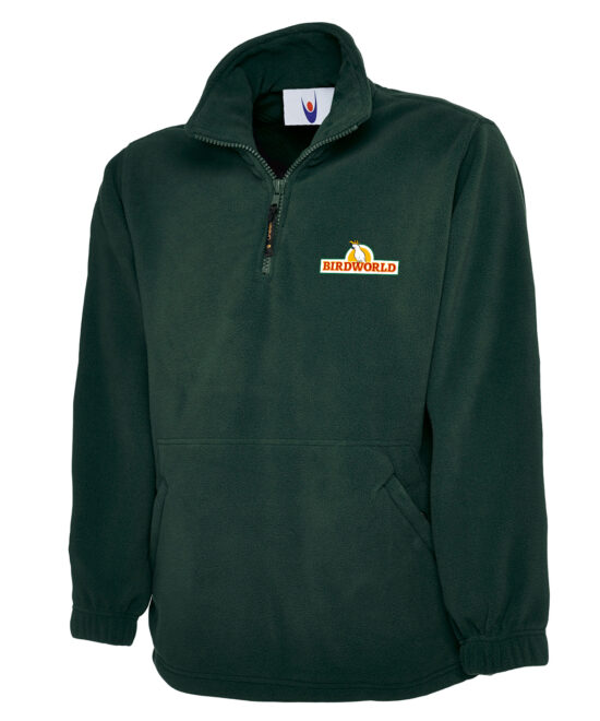 Bottle Green Full Zip Unisex Classic Fleece